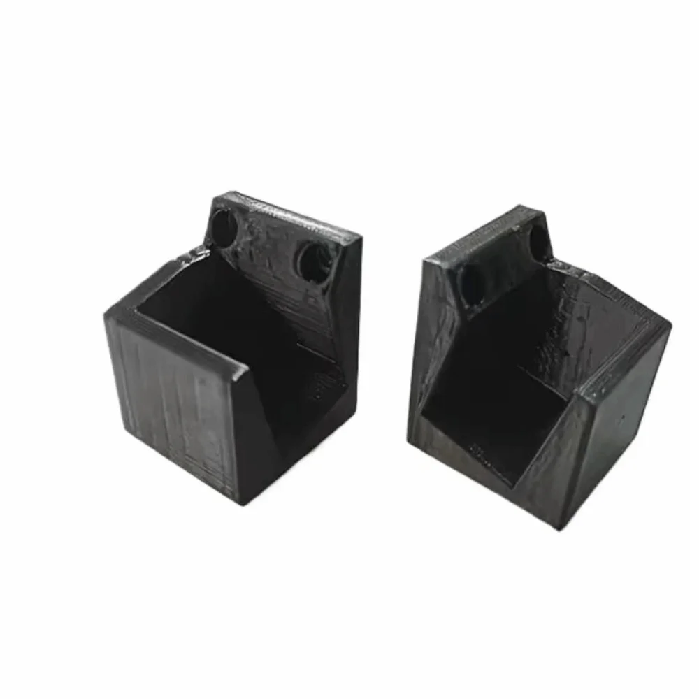 2PCS Plastic Wall Mounted Storage Rack Open Front Mounting Holes Level Tool Holder Ribbed Base Space Saving Wall Mount Holder