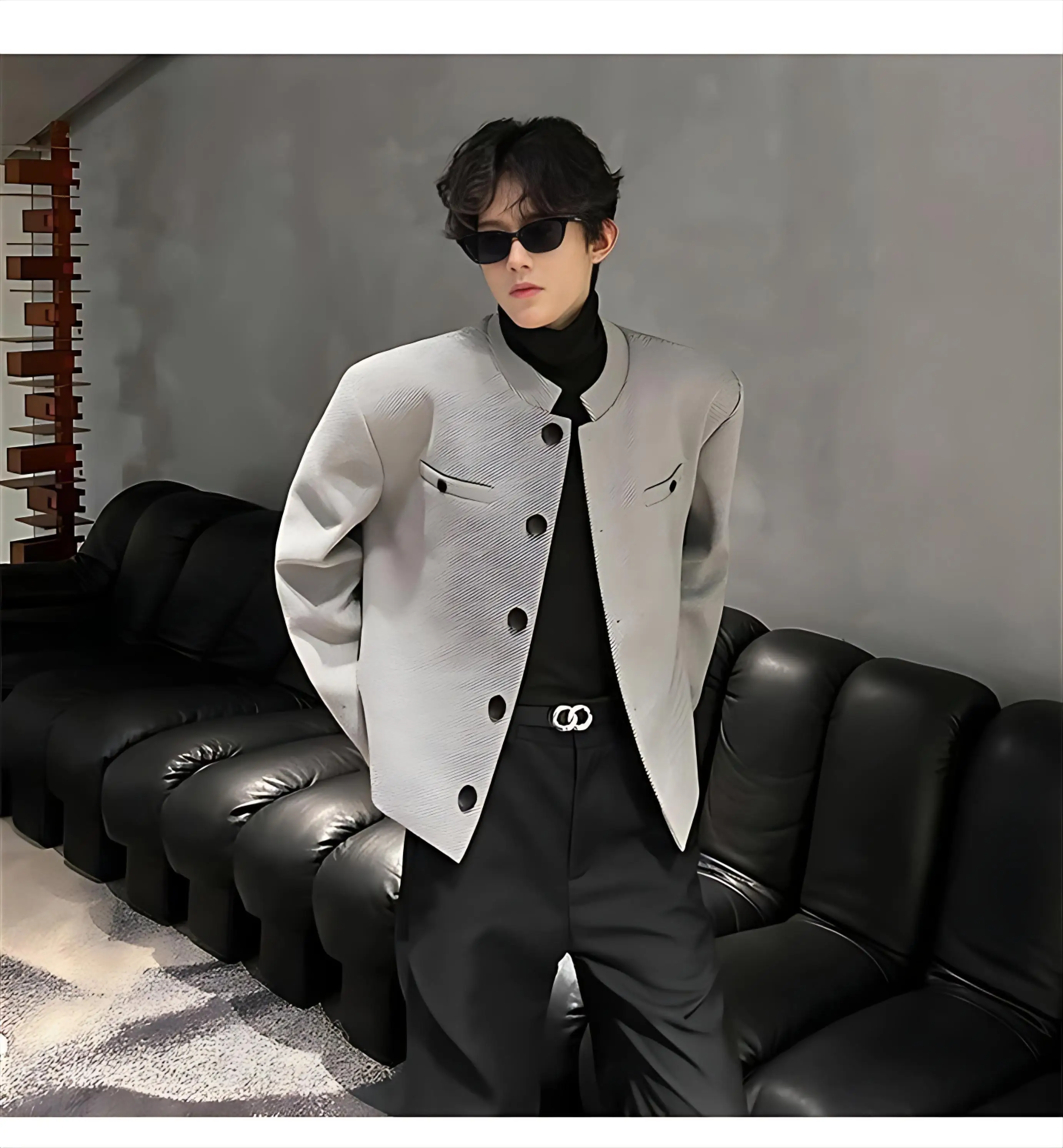 

Мужская куртка из шерстяной смеси для велоспорта, езды на велосипеде, путешествий и активного отдыха