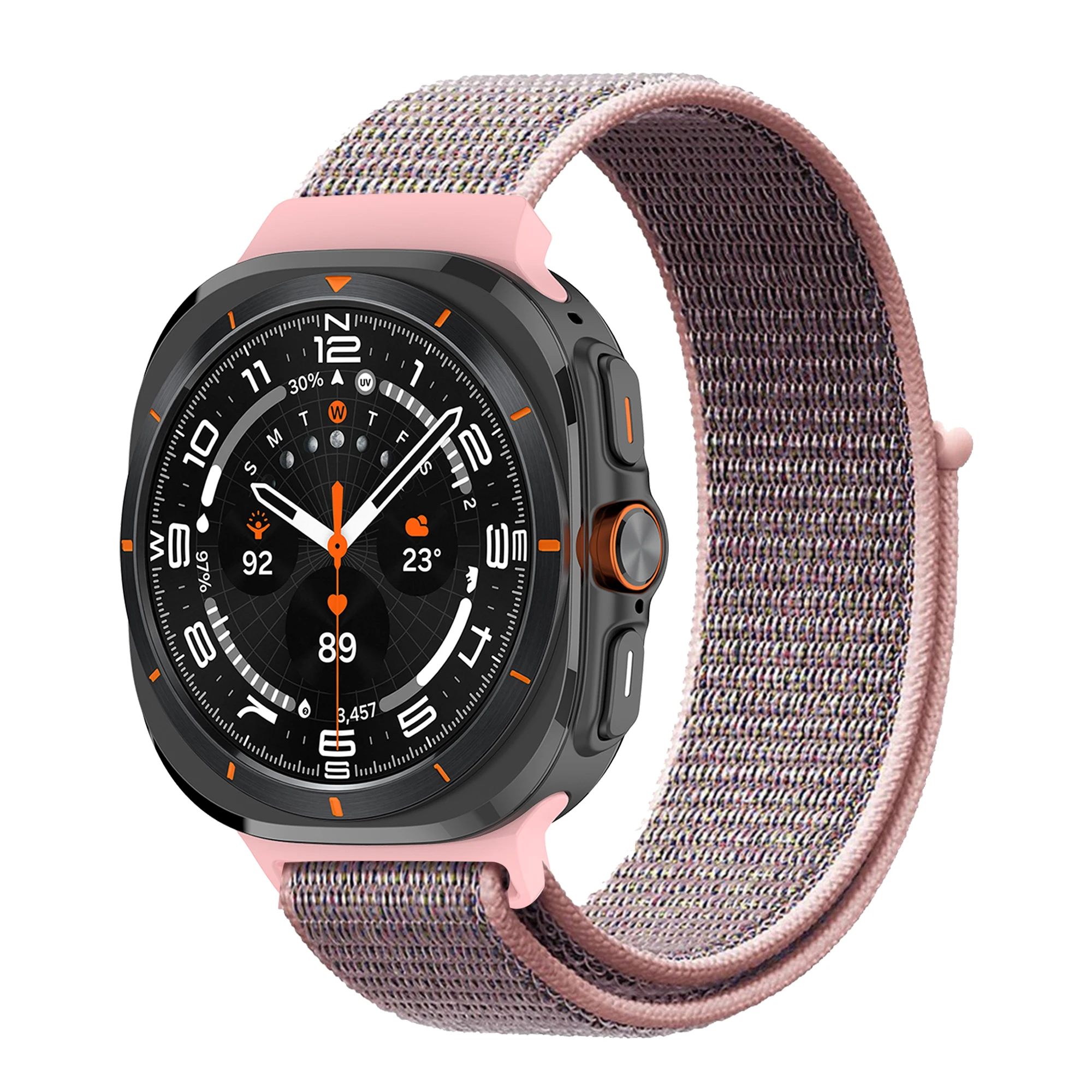 Nylon Loop Strap for Samsung Galaxy Watch Ultra 47mm Breathable Replaceable Wristband for Galaxy Watch Ultra Band Accessories