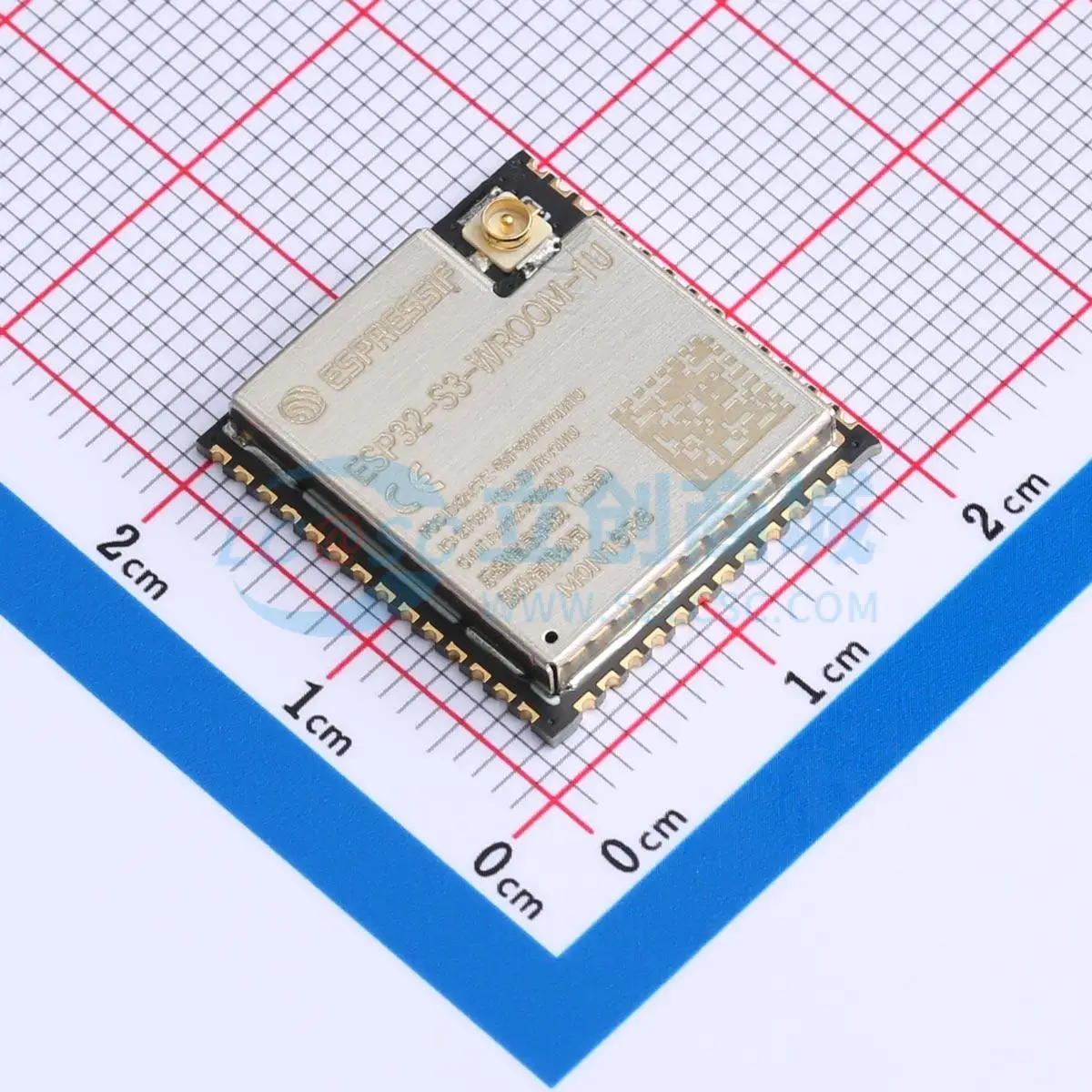 3pcs ESP32-S3-WROOM-1U-N16R8 SMD 19.2x18mm ESP32-S3R8 Bluetooth5.0 WiFi Wireless IoT Smart Home Module