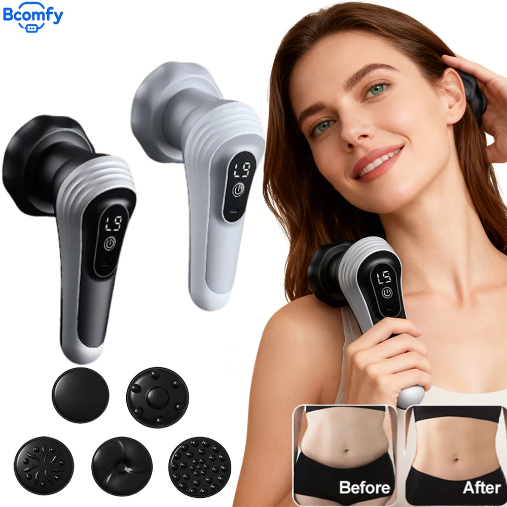 

Electric Multi-Functional Meridian Heating Device Handheld Cellulite Massager Electric Suction Cup Massager for Body Relief