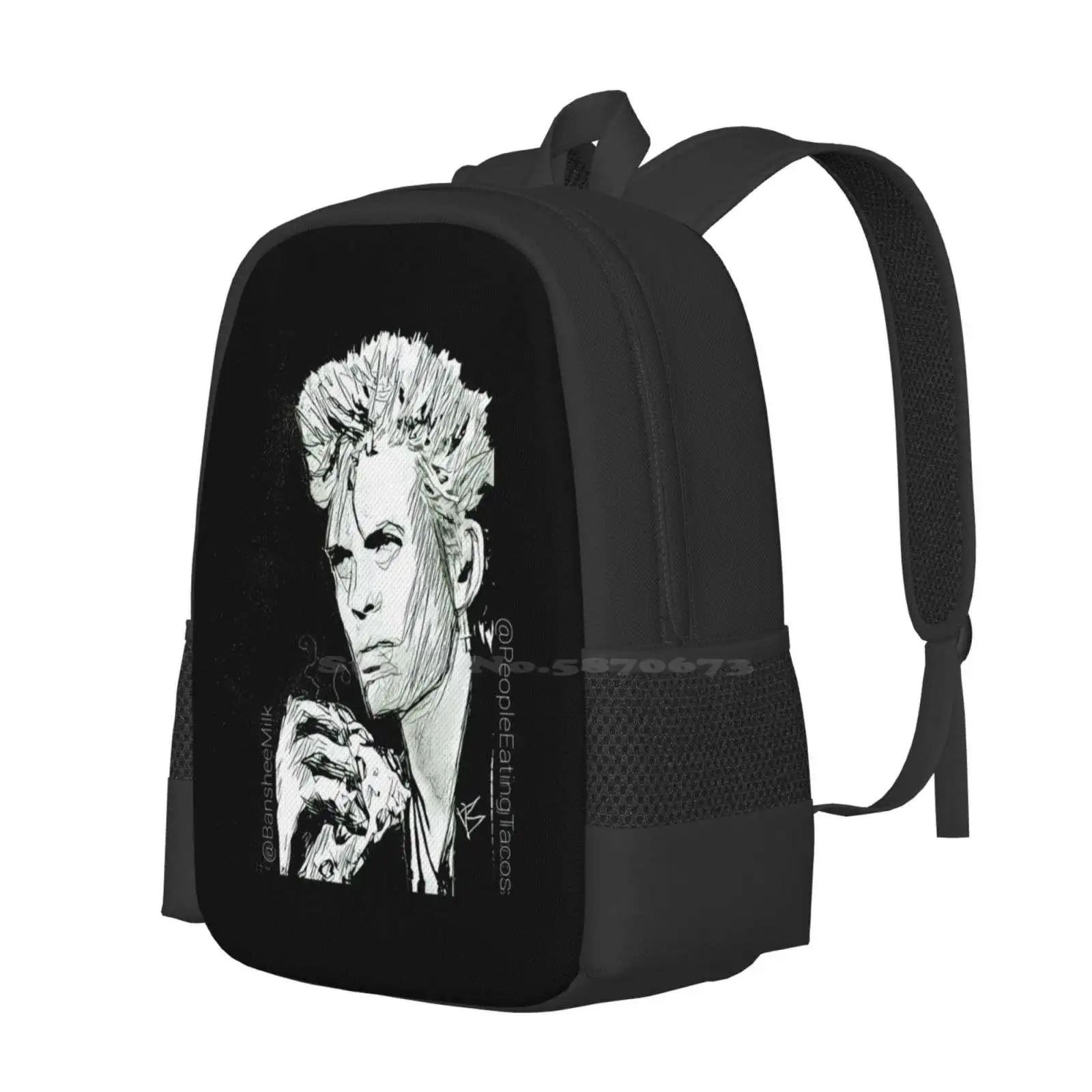 Billy Idle Eating A Taco Hot Sale Backpack Fashion Bags Billyidol