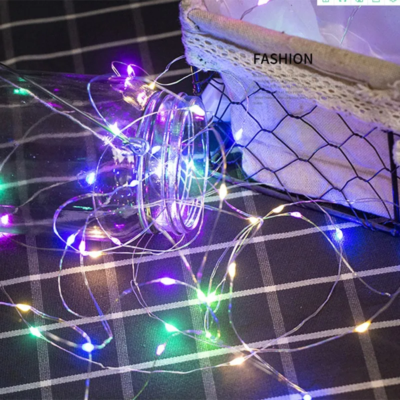 12Pcs/Lot 1M 2M 3M LED String Lights with Battery Fairy Lighting Waterproof for Gift Holiday Party Decoration