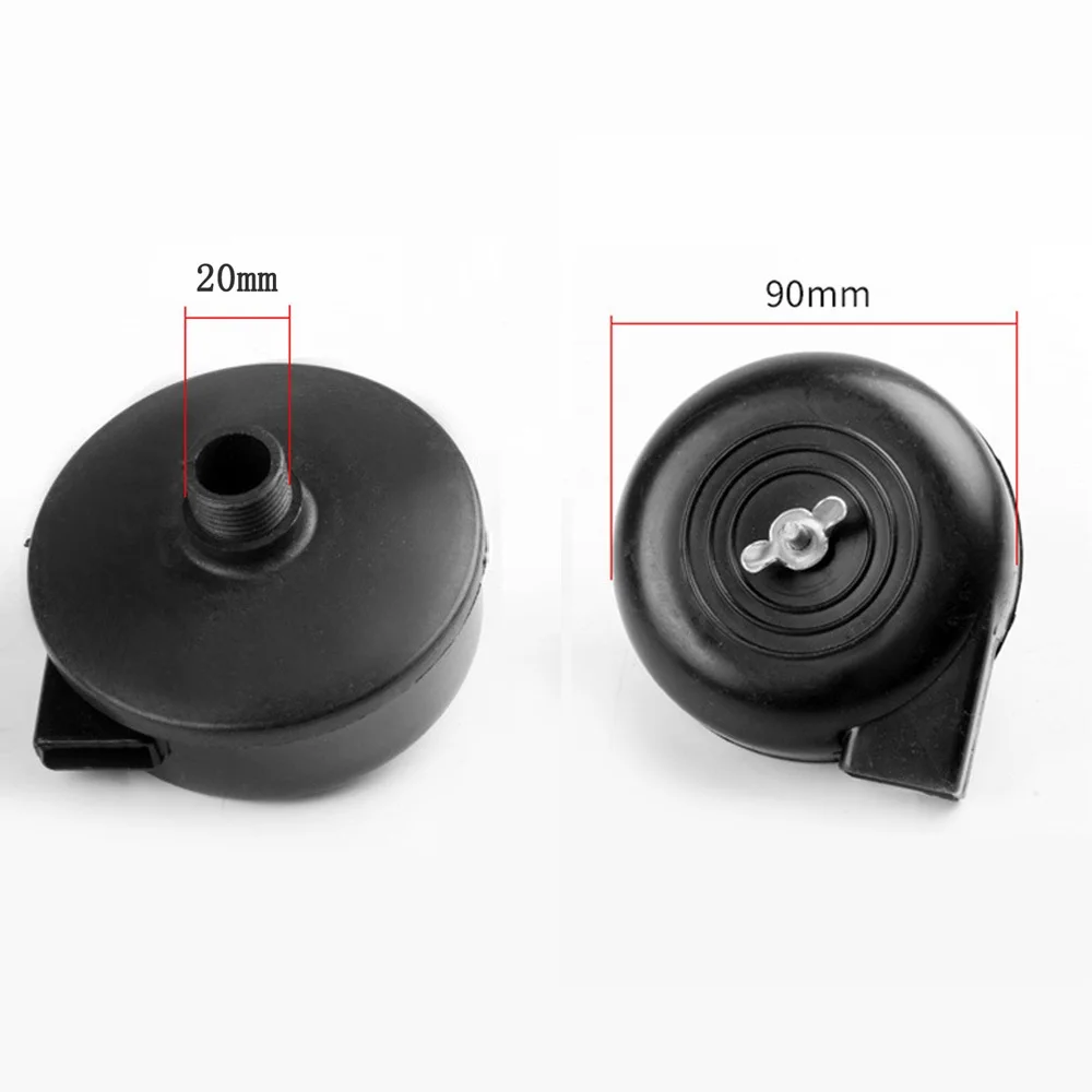 Tool Air Compressor Muffler Plastic Supply Vacuum Pump Black Cartridge Equipment For piston compressors Silencer Useful