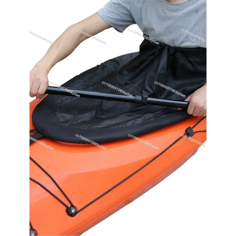 Cross-border Kayak Cockpit Waterproof Skirt, Special Accessories for Canoe Shoulder Strap Adjustable Diving Anti-splashing Apron