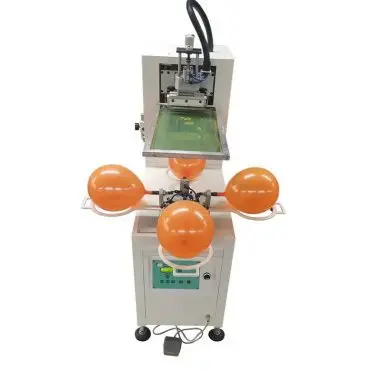 Automatic Inflatable Four-station Balloon Printing Machine Automatic Rotating Monochrome Balloon LoGo Screen Printing Machine