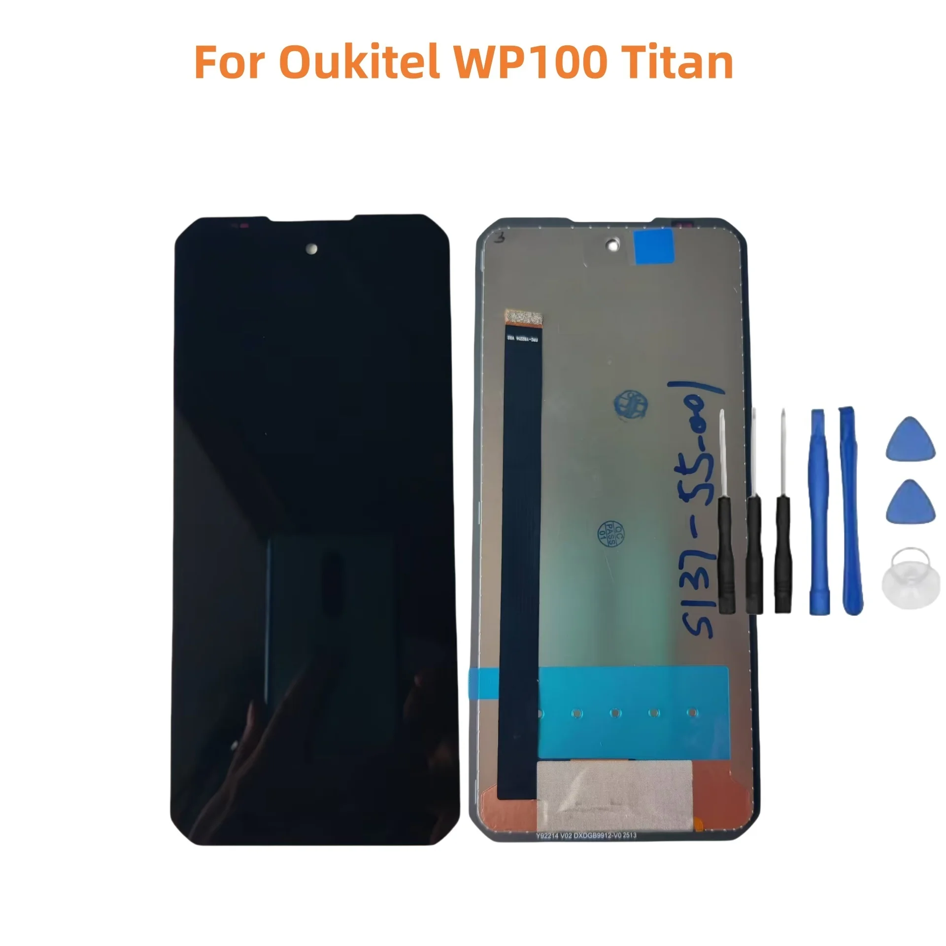 Nouveau Original pour Oukitel WP100 Titan 6.8 "téléphone portable LCD affichage assemblée + écran tactile numériseur panneau de réparation verre