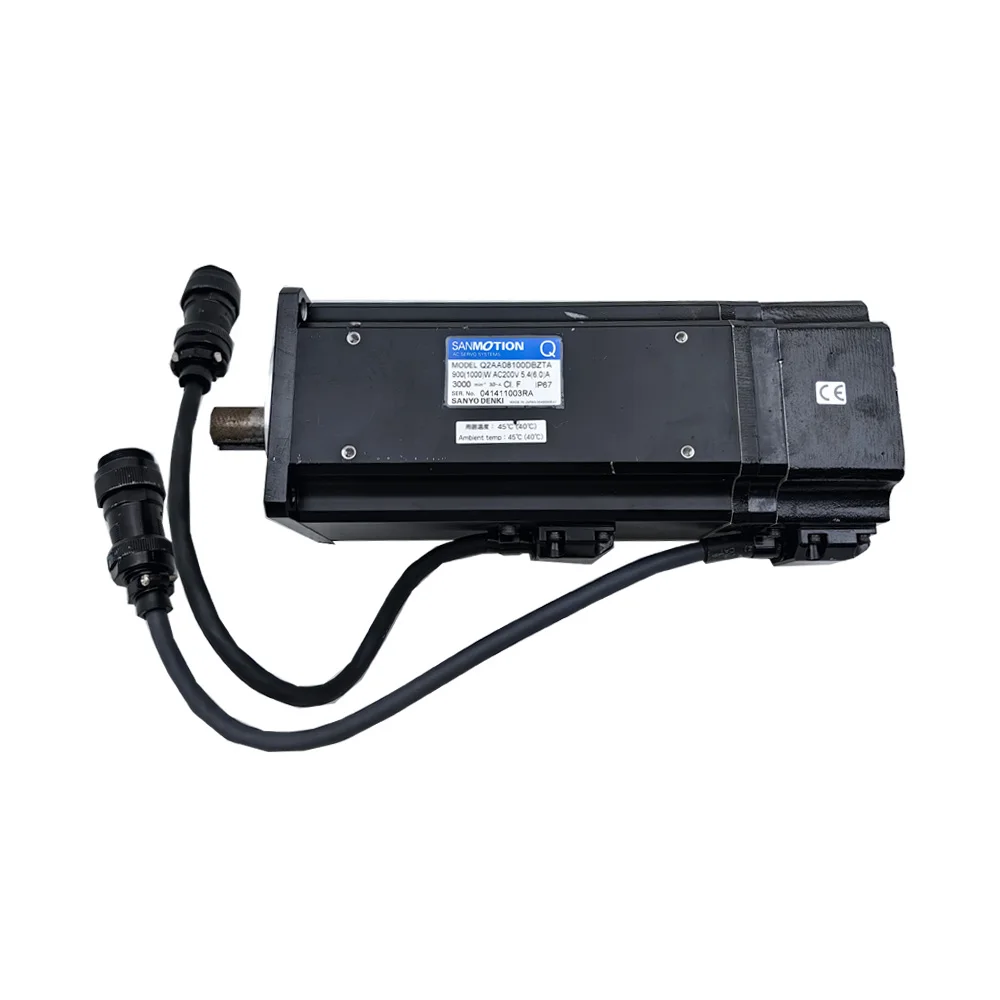 Motor Servo Sanyo Denki 100% Original Q2AA08100DBZTA, Controlador PLC, Motor Servo Q2AA08100DBZTA