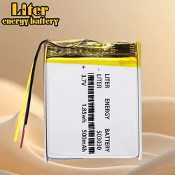 3 line Polymer battery 503030 3.7v 500mah 453030 smart home MP3 speakers Li-ion battery for dvr,GPS,mp3,mp4,cell phone,speaker