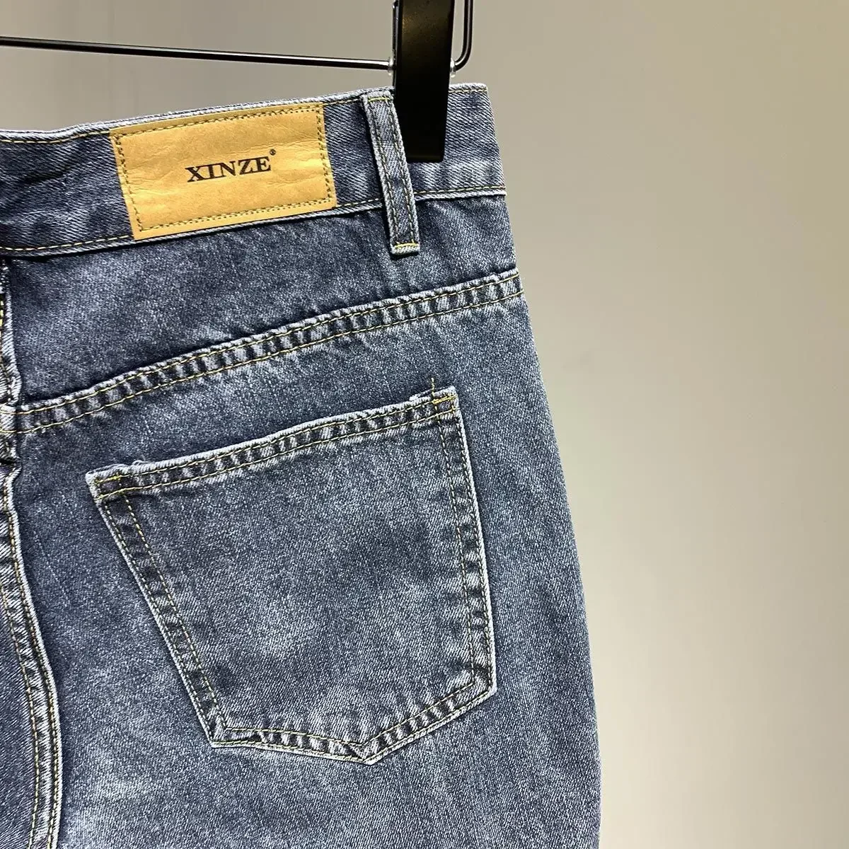 Pantaloncini di jeans skinny da uomo neri Cargo Pantaloni jeans corti slim da uomo Harajuku Xl con jorts in difficoltà di lusso estivo premium