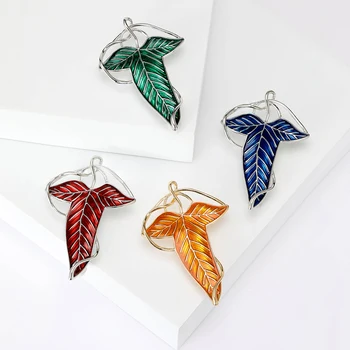 ברוש עלה טיפות שמן אמייל מגניב לנשים אוניסקס סיכות בוטניות במגוון צבעים זמינות אביזרים למסיבות יומיומיות מתנות