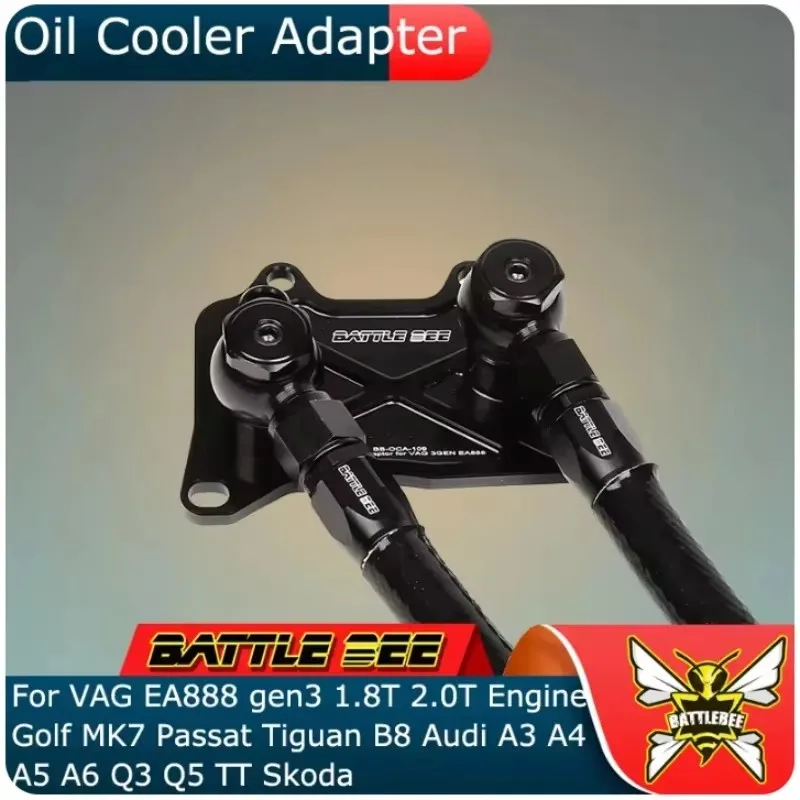 

Oil Adapter Connectors Oil Filter Sandwich Plate Adapter Fit For Volkswagen Audi GOLF MK7 2.0T 1.8T EA888 GEN3 Engine BB-OCA-109
