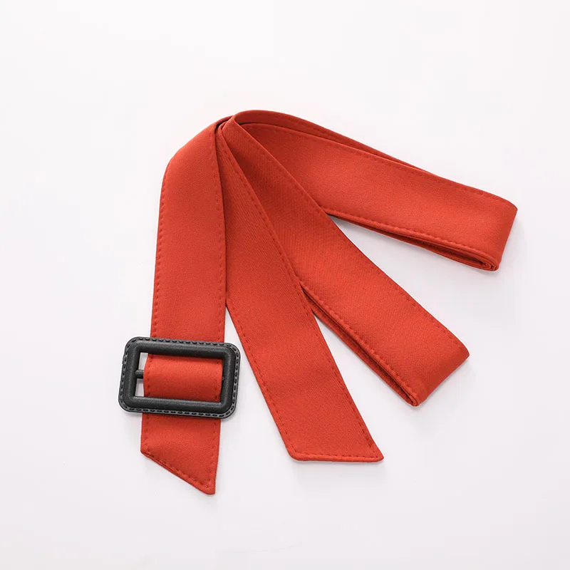 Cintura da donna Giacca a vento decorativa alla moda Abito casual Versatile con fibbia Anello in tessuto Vita larga con sigillo in vita