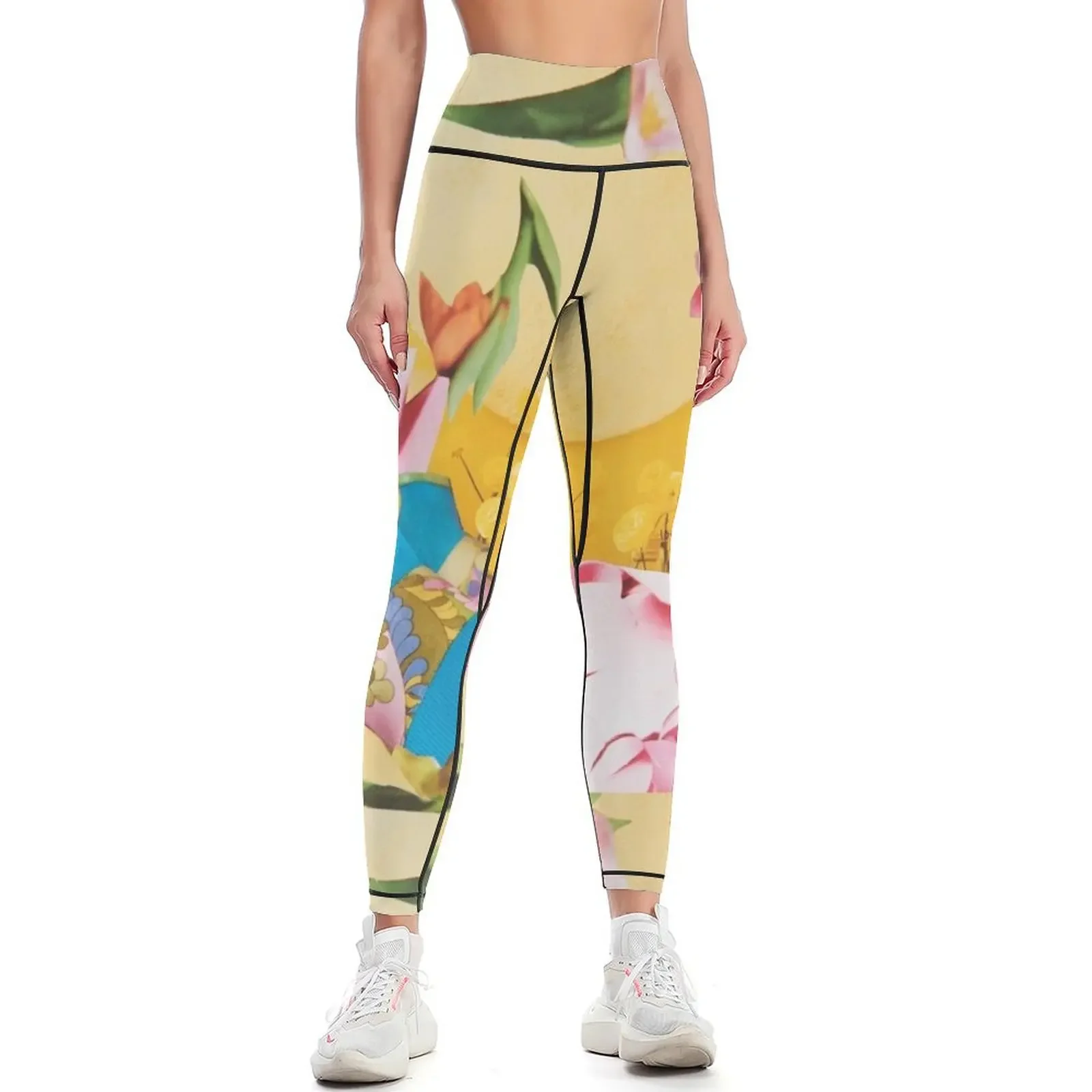

Blooms Boosting Delightful Synchronicity Leggings gym top Women's trousers Women's gym Womens Leggings
