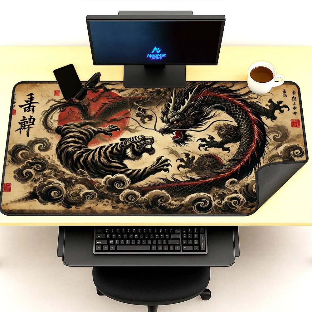 

Xxxl Mouse Pad Dragon Pc Accessories Gaming Mat 1400x600 Extra Large Desk Mat 120x60 Nousepad Japan 80x60 Office Accessory 90x60