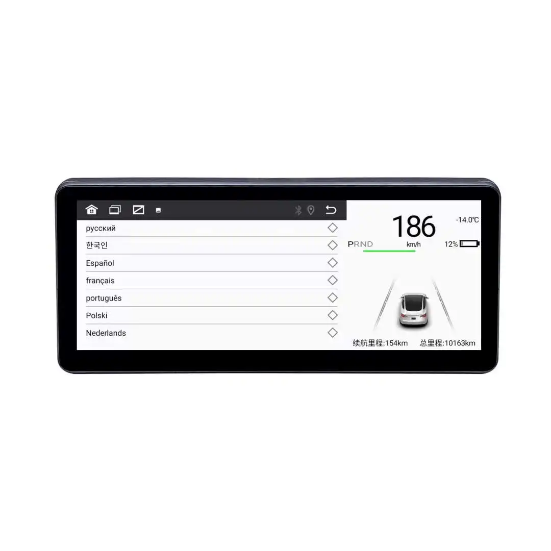 

8.8inch Android 9 Touchscreen Car LCD Dashboard Cluster for Tesla Model 3 Y Multifunction Speedometer Realtime Monitor