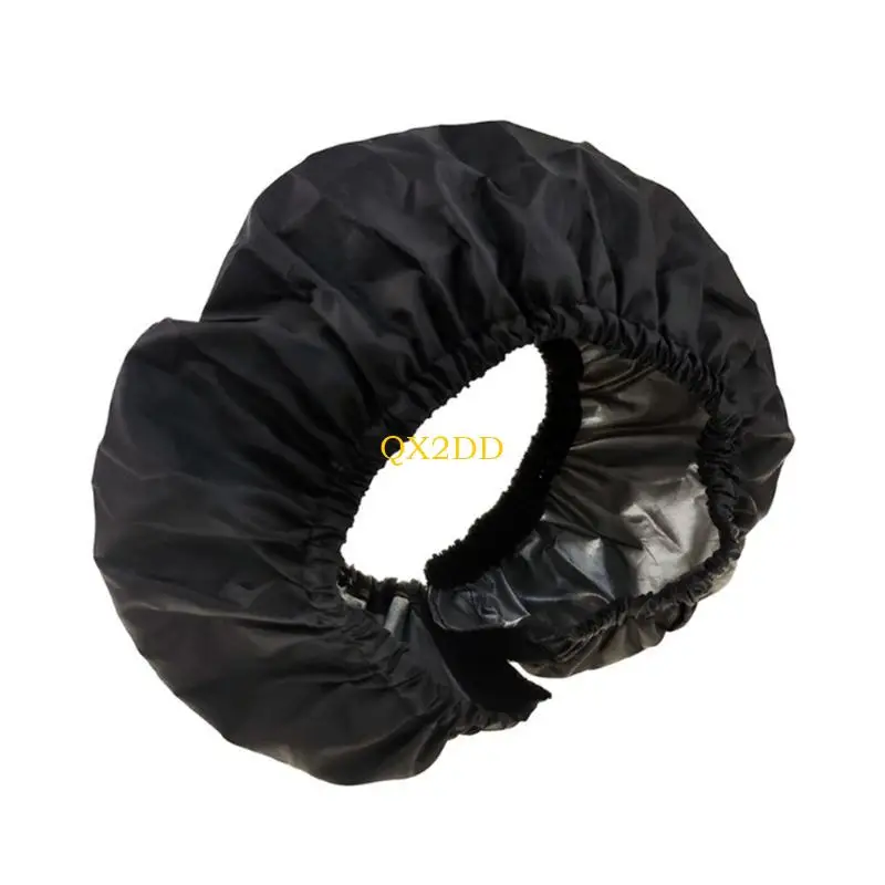 QX2D 4 Pieces Baby Strollers Wheel Guard Set Water Resistant and Wear Resistant Tire Sleeves Pushchair Enhancements Black