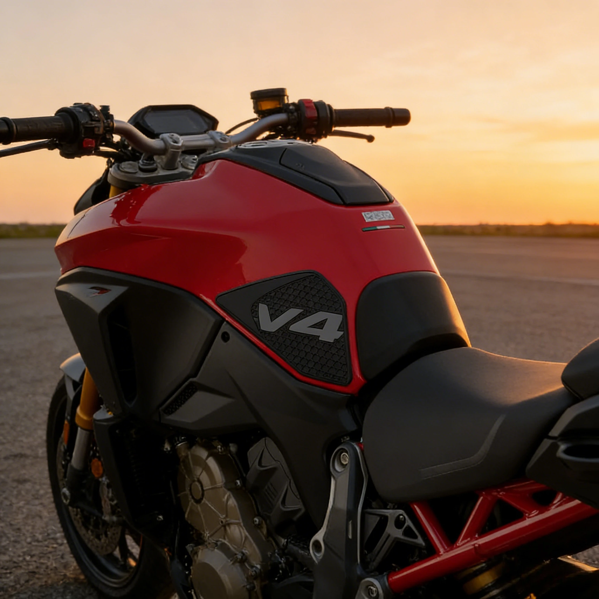 

Motorcycle Anti-slip Side Grip Tankpad for Ducati Multistrada V4 1100 Sport 1100S 2021-2024