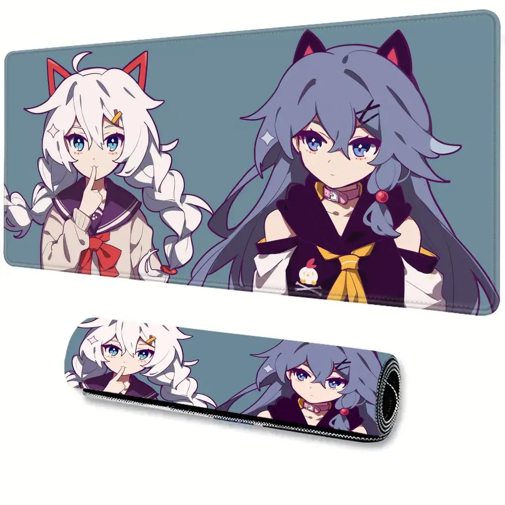Honkai Impact 3 Kiana Kaslana Mousepad Large Gaming Mouse Pad LockEdge Thickened Computer Keyboard Table Desk Mat