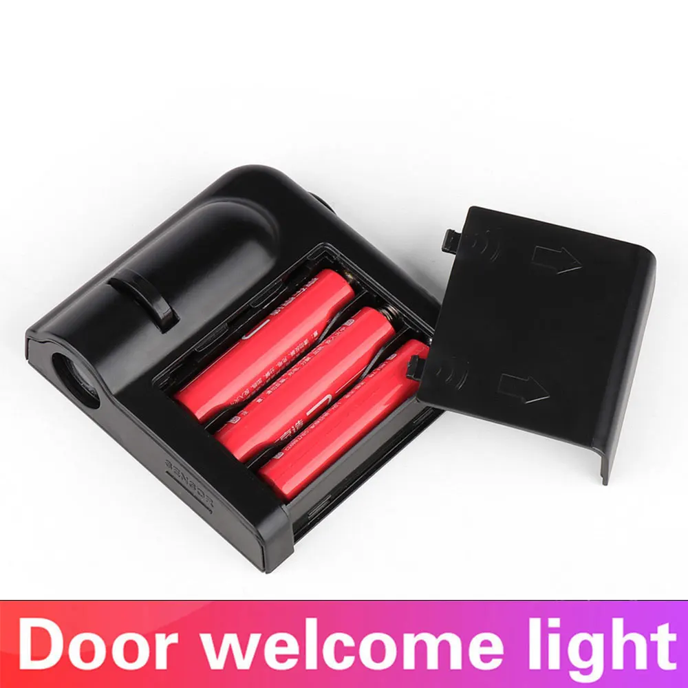 2Pcs Car Door Welcome Lights For Mitsubishi ASX 2011 2012 2013 2014 2018 2020 2022 LED Projector Lamp Sticker Car Accessories