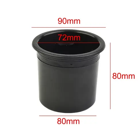 마린 RV 테이블 ABS 플라스틱 액세서리 커피 홀더, 90x80mm 오목한 블랙 드롭 인 음료 자동차 컵 홀더, 1 개