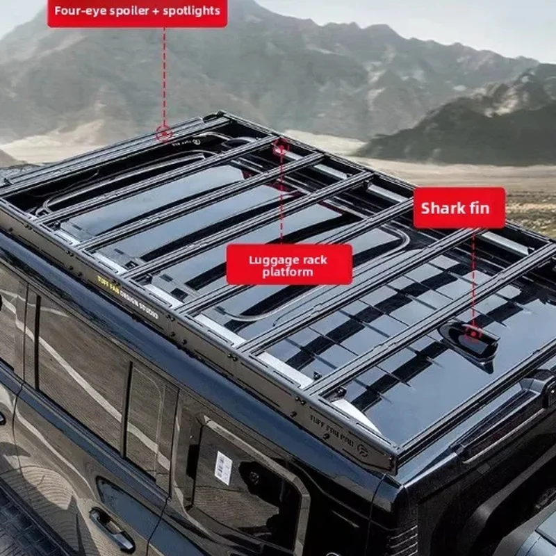 Aluminum Alloy High Capacity Roof Platform Lage Rack For Jetour Traveler Off Road Cargo Frame Direct Bolt On No Drilling