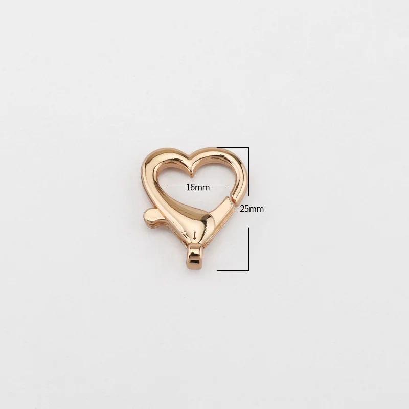 10 قطعة مشبك قفل القلب هوك موصل ل سوار قلادة القرط مجوهرات حلقة مفتاح سلسلة جعل المواد لوازم اكسسوارات