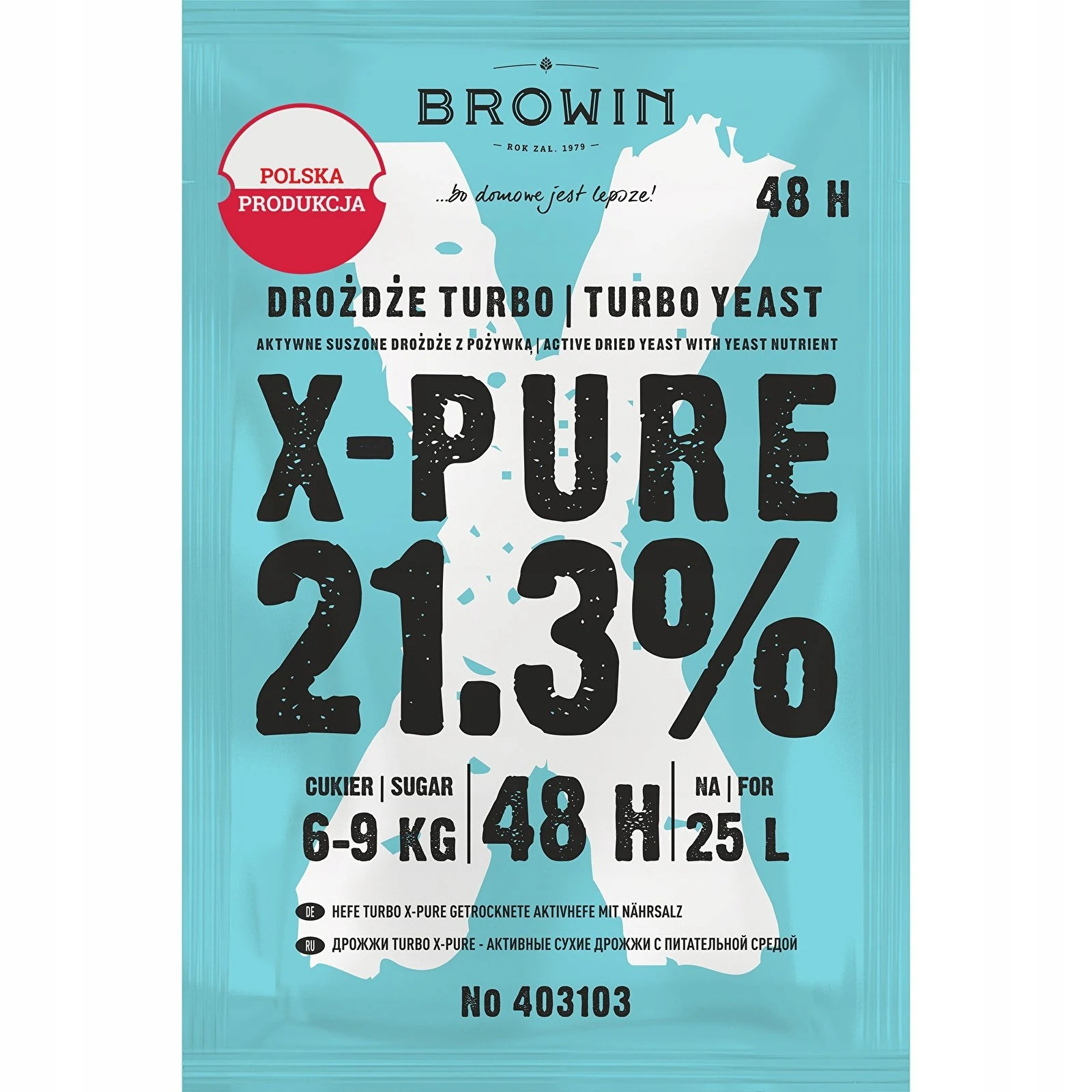 Levadura de destilería de vino Turbo 21,3% alcal. 135g