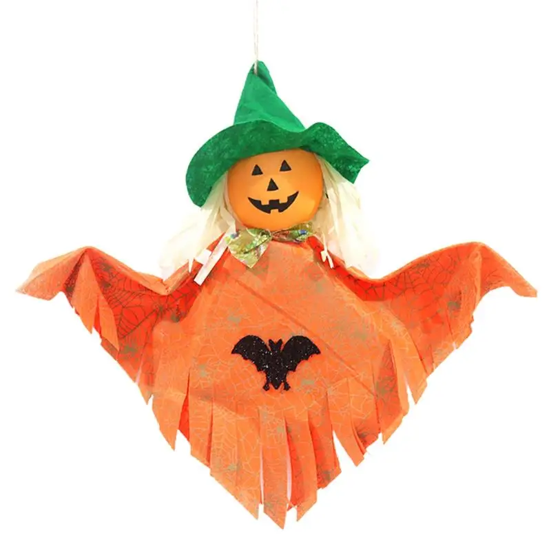 Halloween Decorations Pumpkin Hanging Ghost Straw Windsock Pendant For Horror House Props Outdoor Indoor Bar Party Decoration