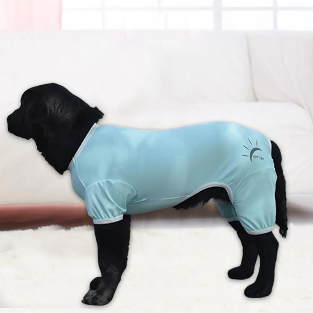 Soft Dog Jumpsuit Quick Dry Sweat absorbent Fashion Outfit Summer Pet UV Clothes