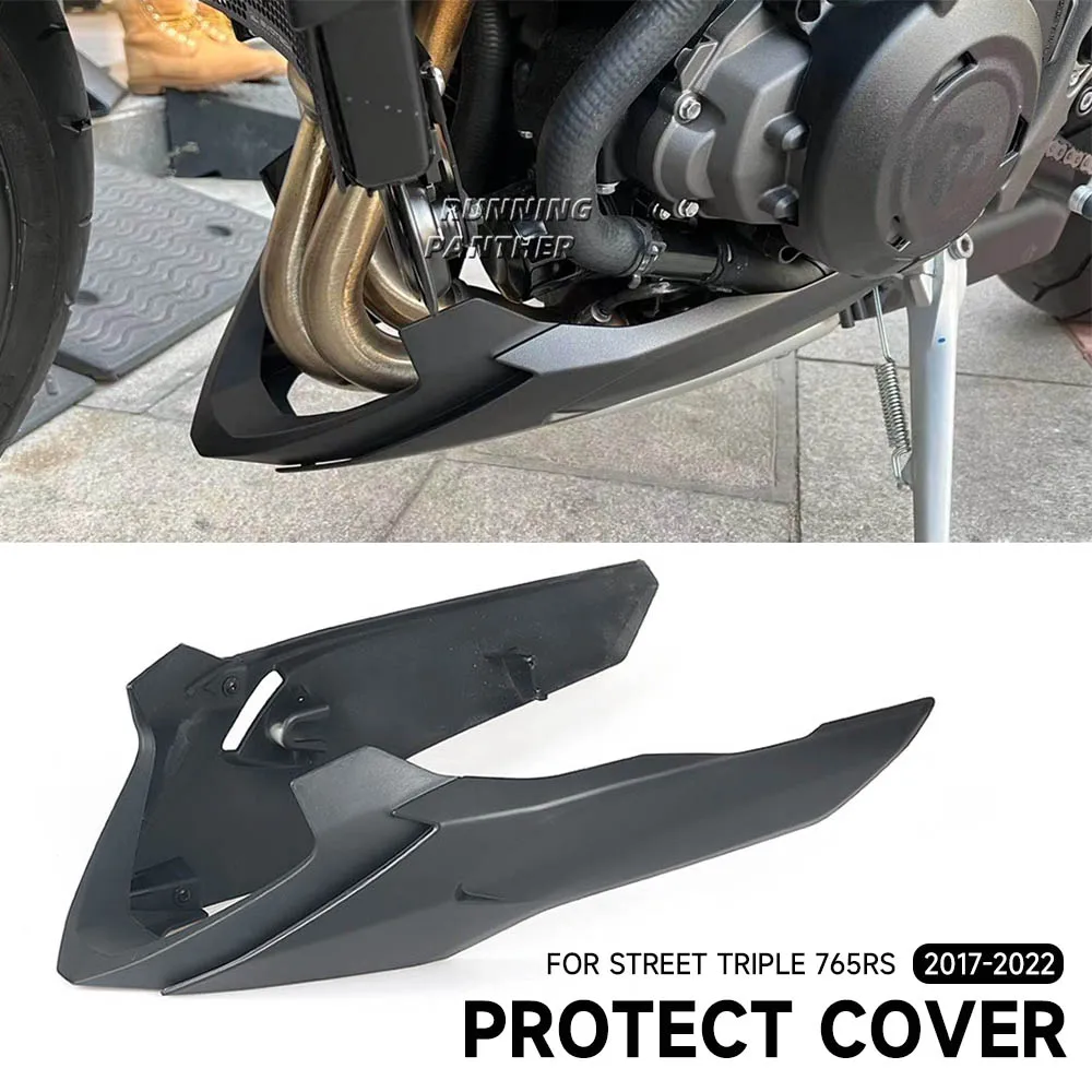 

Motorcycle Engine Lower Spoiler Body Bellypan Fairing Protector Guard Chassis Shield or Street Triple 765 RS 765RS 2017-2022