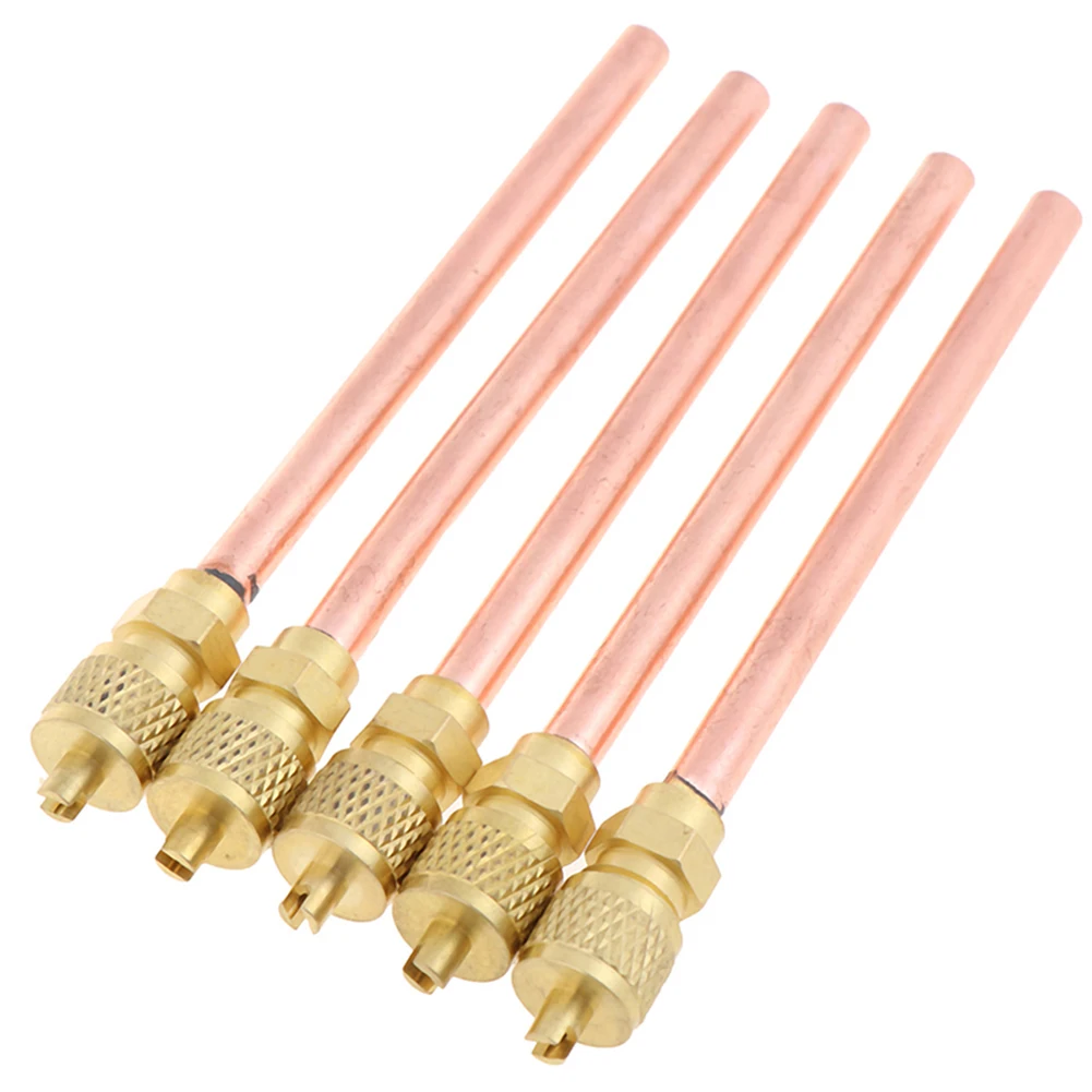 

5pcs 60/115/125mm Air Conditioner Refrigeration Accessories Valves Brass Tube Home DIY Air Conditioner Replacement Parts