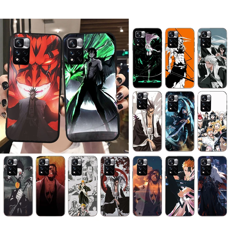 Чехол для Xiaomi Redmi note 13 12 Pro 11S 11 10 Pro 10S 12S Redmi 10 9C 13C Ichigo Kenpachi Zaraki Отбеливатель Аниме