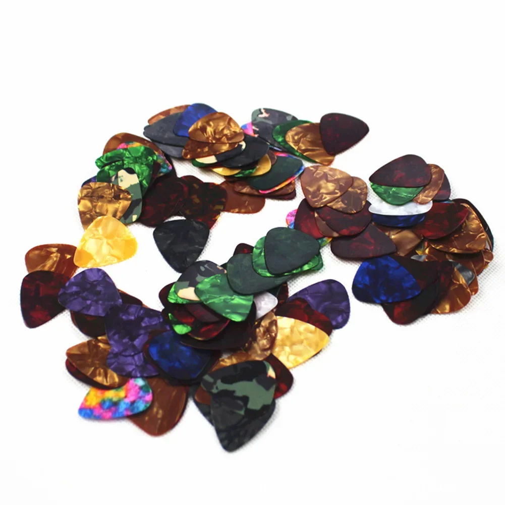 Celluloid Picks Plectrums 0.46mm Dikte 12PCS Akoestische Elektrische Basgitaar Glad Specifiek Patroon