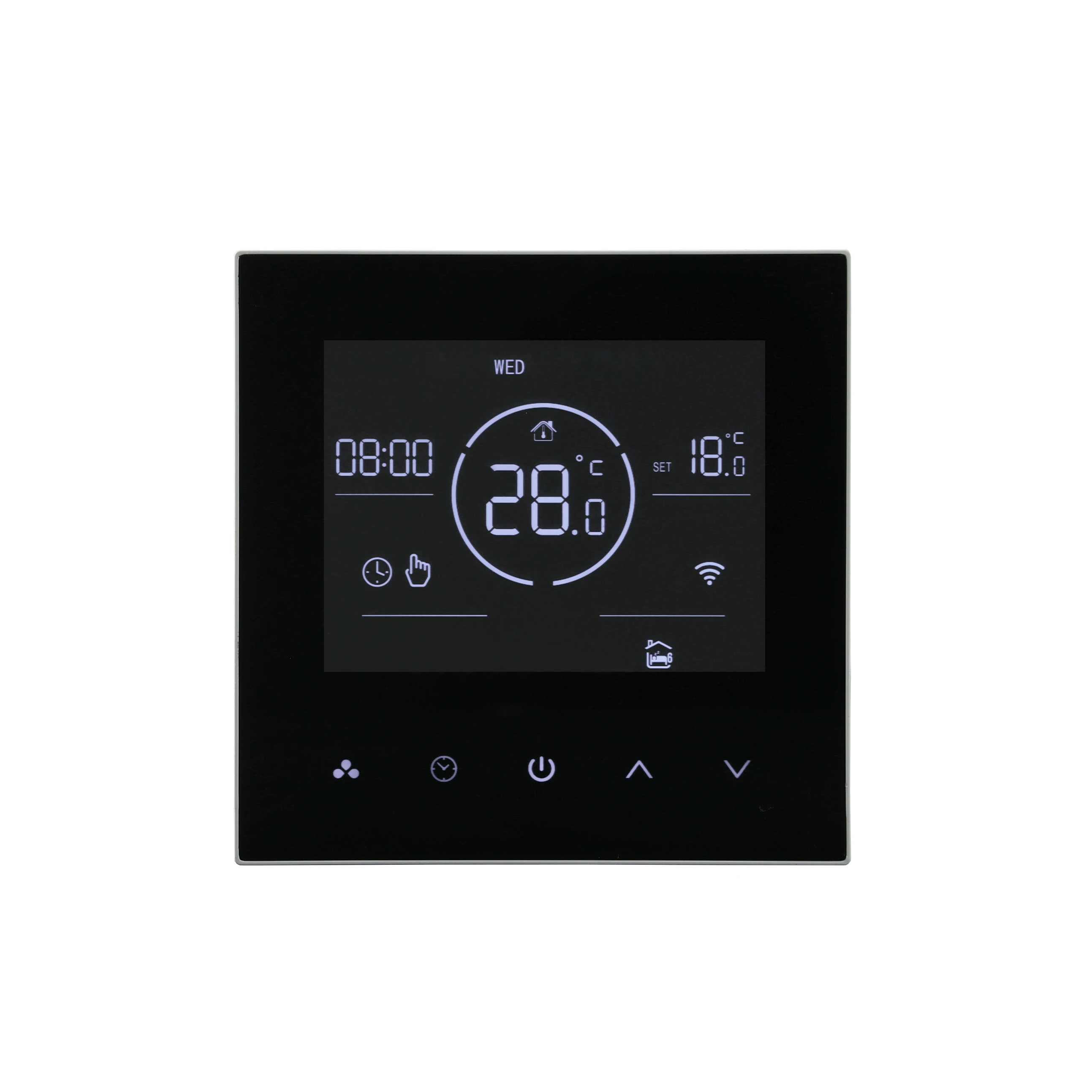 YJ509-B Silk Screen  Wifi Intelligent Heating Thermostat LCD Display Voice Control Alexa Tuya Alice/Electric/Water Floor