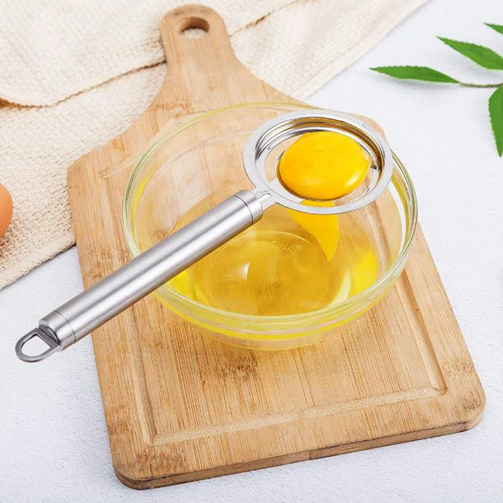 

2 Pcs Egg White Separator Yolk Separators Filter Extractor Stainless Steel Sifting for Divider Sieves