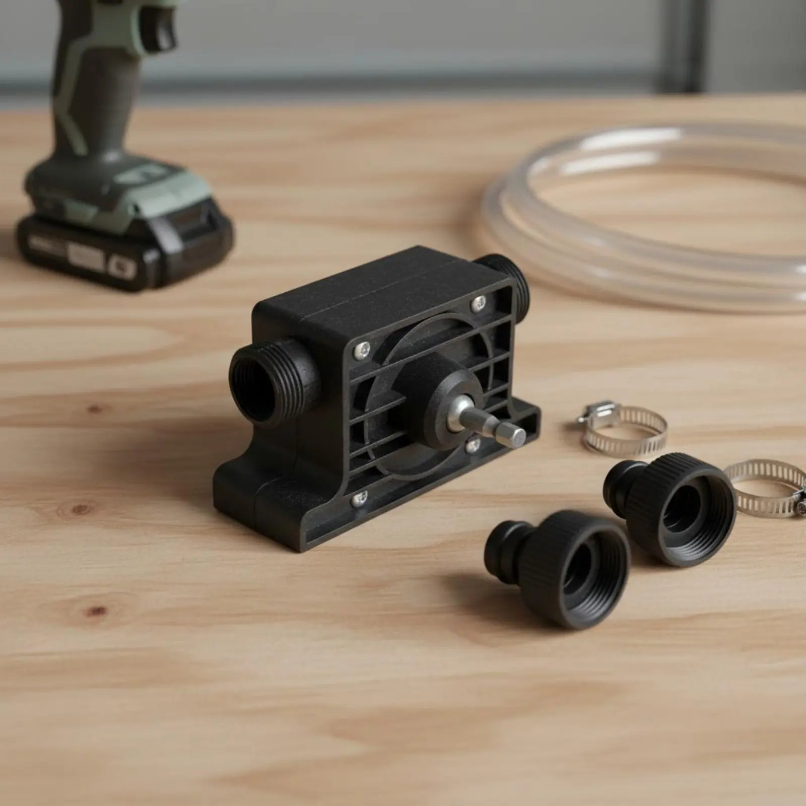 Hand Drill Water Pump Small-Sized Automatic-Priming Drill Pump Power Tool Accessory Resistant for Aquatic Habitat Owners