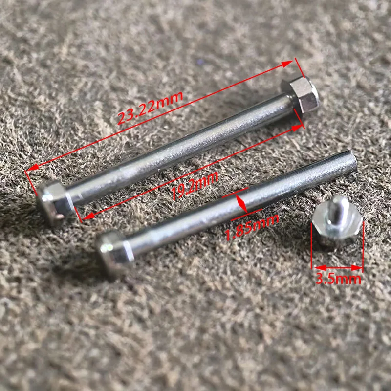 Tuerca de tornillo para M watchK, varilla de tornillo, correa de correa, eje de conexión, Perno, accesorios de reloj disponibles para hombres y mujeres, Plata