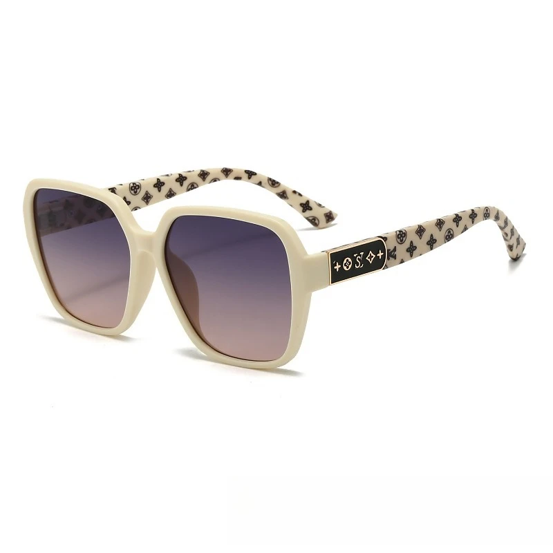 

​​2025 Luxury Retro Sunglasses Unisex, UV400 Polarized Anti-Glare Street Style Lightweight Temple Design for Driving &Vacation​​