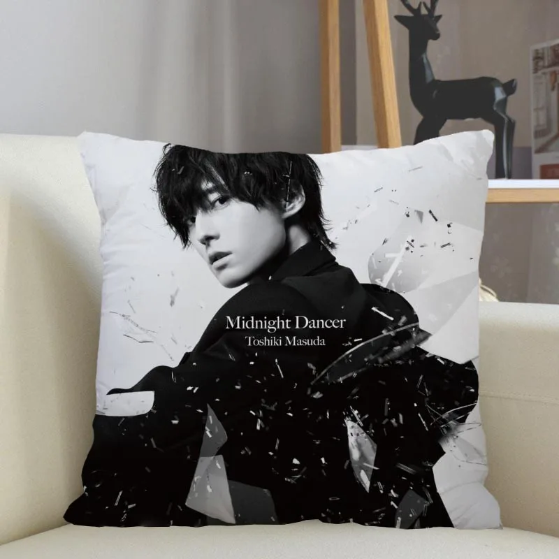 Musife Custom Masuda Toshiki Pillowcase Home Decoration 45x45cm Zipper Square Pillowcase Throw Pillow Cover Drop Shipping 04.24