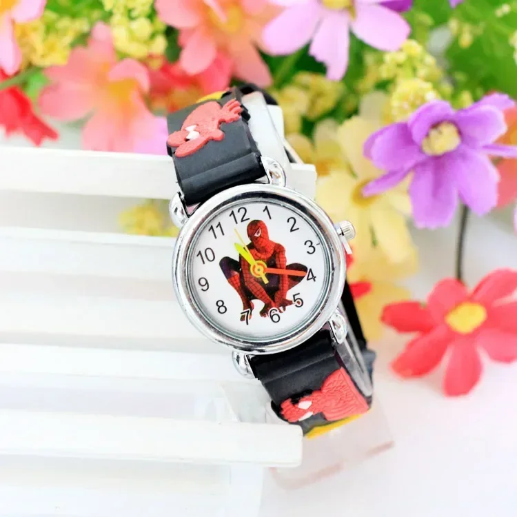 Montres SpidSuffolk pour enfants, montre à quartz en caoutchouc 3D, montre de dessin animé mignon, horloge cool, cadeau pour enfants, mode, offre