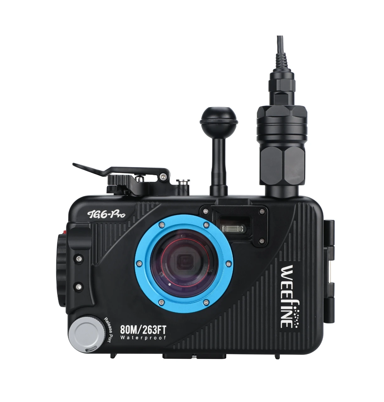 Weefine Olympus TG5 WFH TG6 Pro مبيت كاميرا مقاوم للماء فراغ سبائك الألومنيوم حافظة كاميرا الغوص تحت الماء التصوير #1