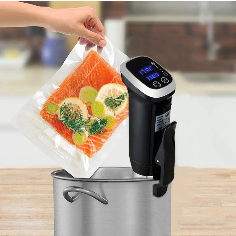 IPX7 Waterproof Sous Vide Precision Cooker Immersion Circulator , Vacuum Food Cooker, LED Digital Display cooking machine, Stain