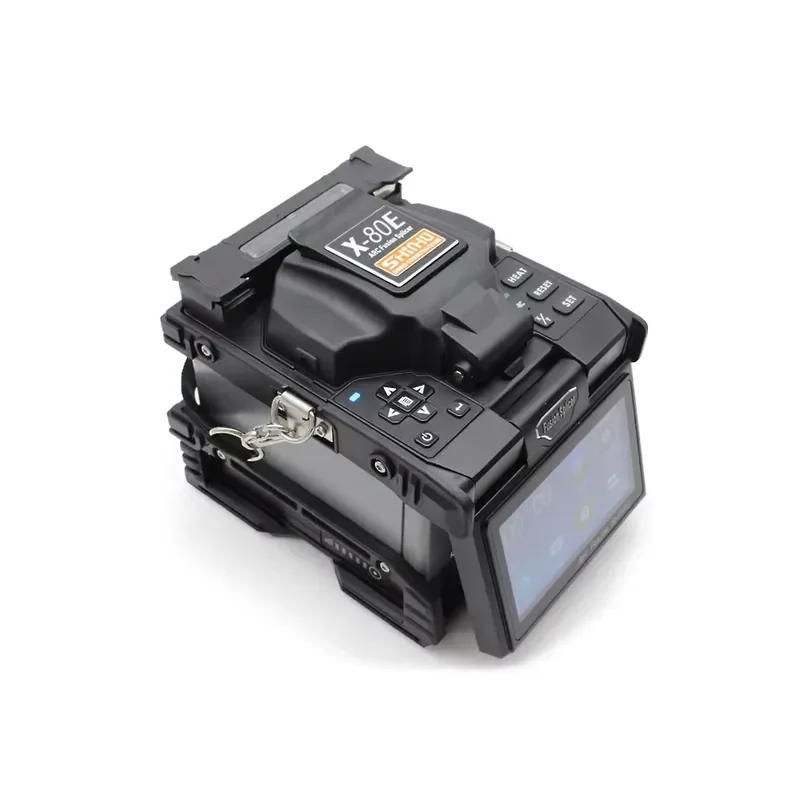 FTTH Splicing Equipment Shinho X-80E 6 Motor Optical Fiber Fusion Splicer Optic Fiber Cable Automatic Welding Machine