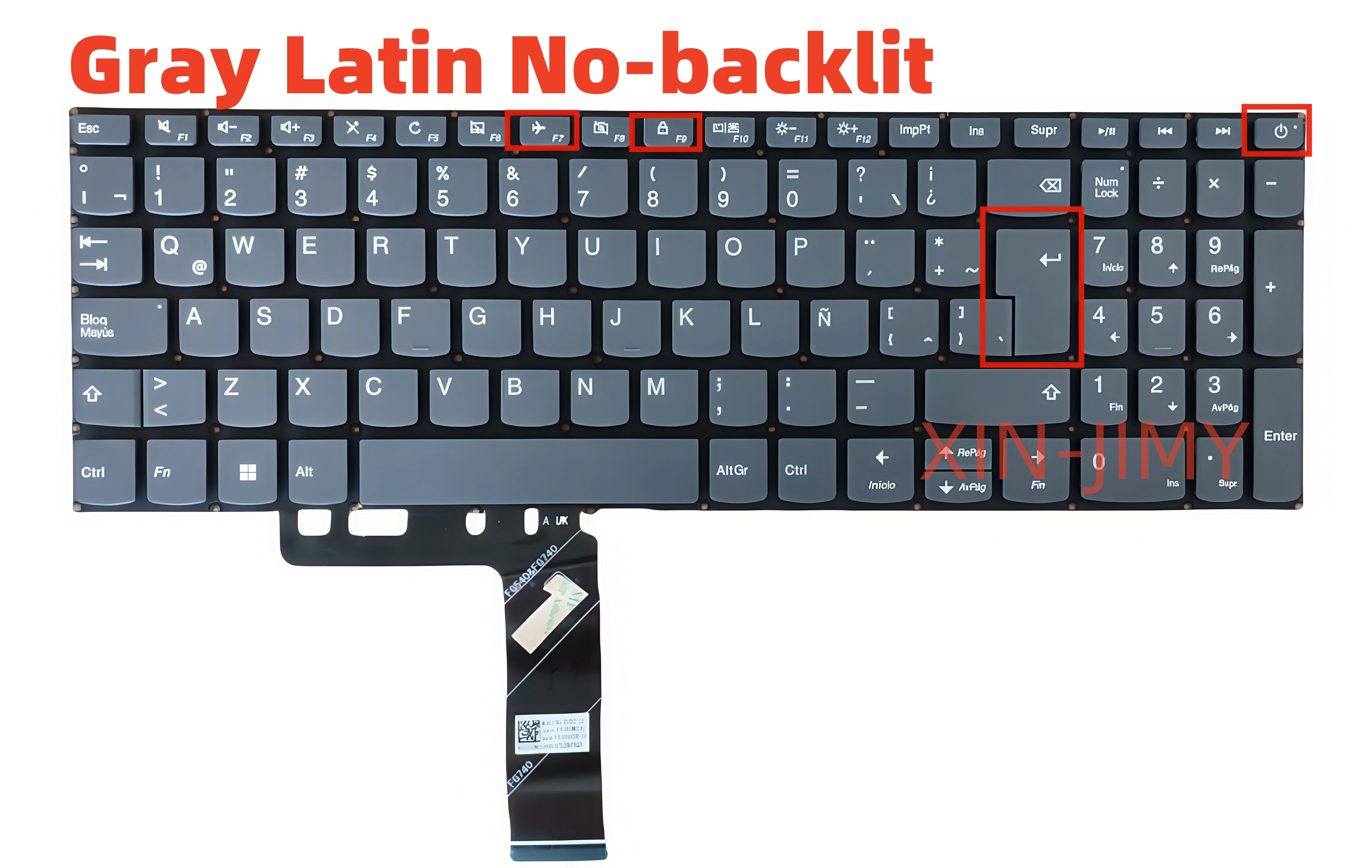 

Латинская серая клавиатура для ноутбука Lenovo L340-15 320-15 LA без подсветки