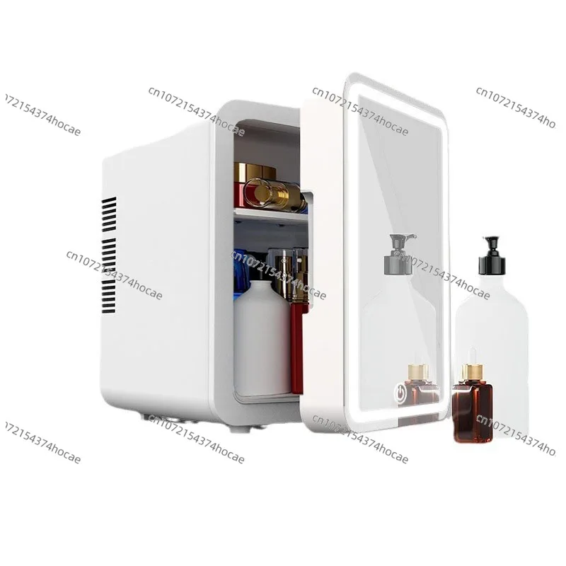 

Dual-Use Mini Fridge Makeup Mirror for Car And Home Beauty Skincare Products Portable Small Freezer Refrigerator Car Supplies