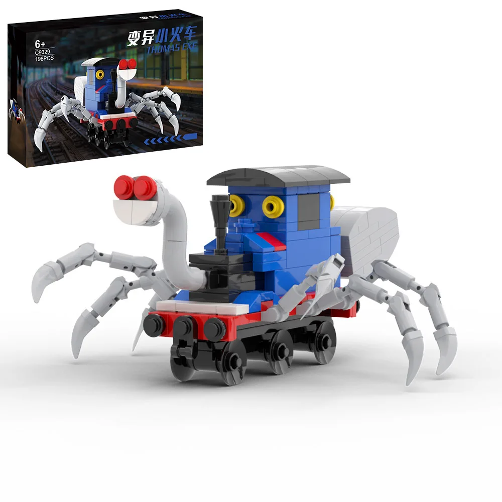 BZB MOC Choo-Choo Charles Thomas EXE building block set Horror reative game Actionc monster cartoon train brick toy kids gift