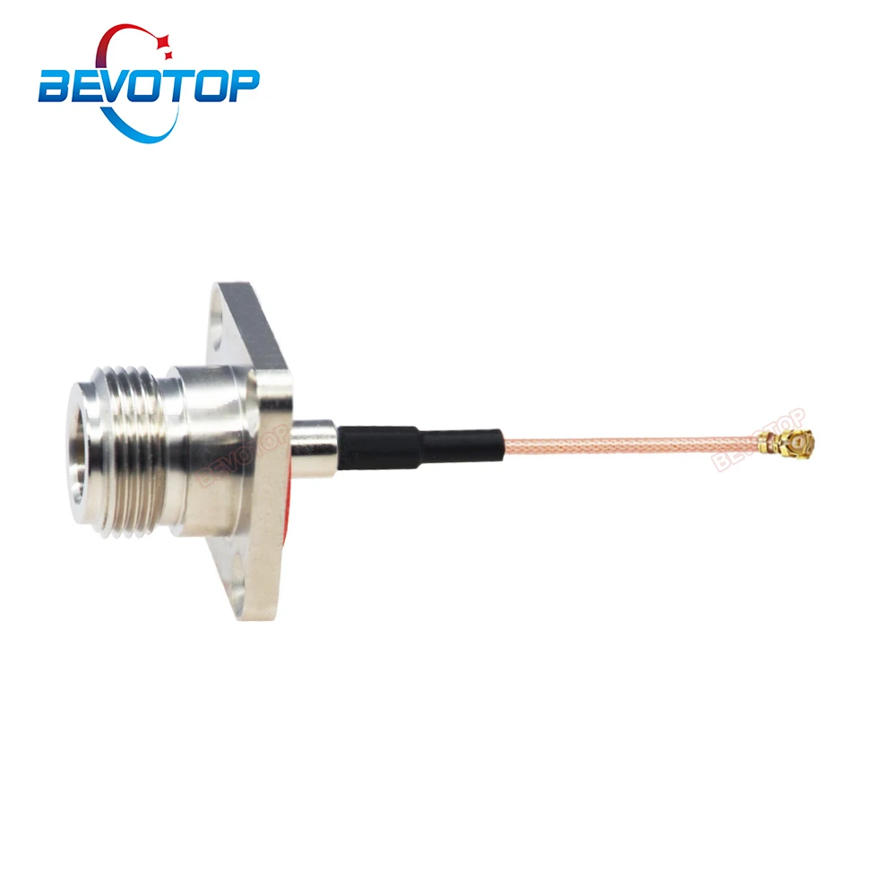 1PCS  U.FL 1 Female to N Female Panel Mount RG178 Pigtail RF Coaxial Jumper Mini PCI WIFI WLAN Antenna Extension Cable