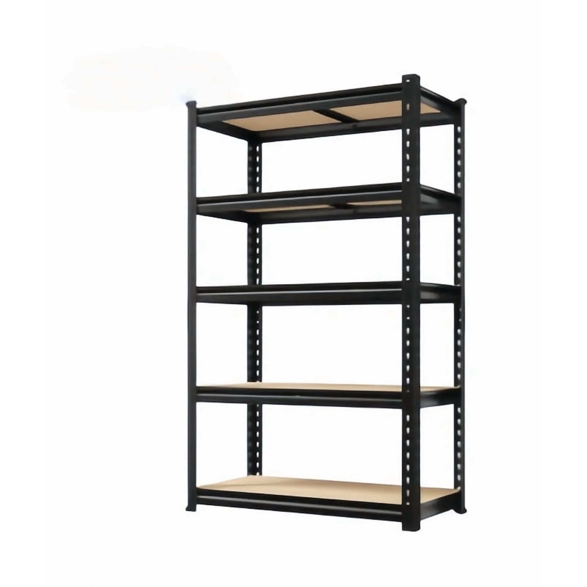 

Heavy Duty Garage Shelving Unit, 5-Tier Adjustable Metal Storage Rack, Industrial Grade Utility Shelves for Garage, Warehouse, Basement, Workshop Organization, Boltless Steel Rack, High Load Capacity Storage Organizer, Black, Easy Assembly, Rust Proof Fin