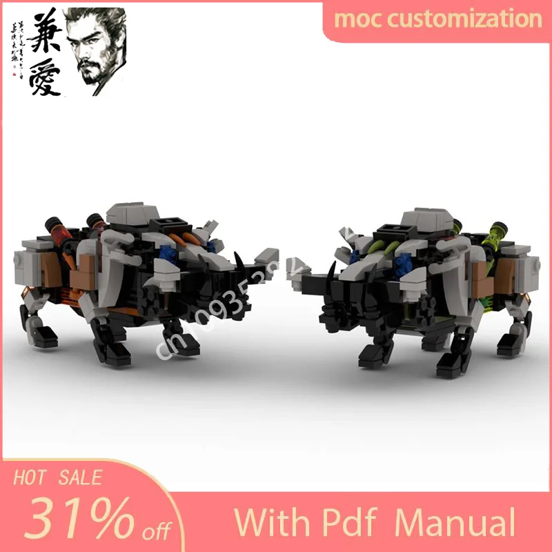 594PCS MOC Bristlebacks From Horizon Forbidden West Creative Design  Building Blocks Paradise Building Blocks Birthday Gift